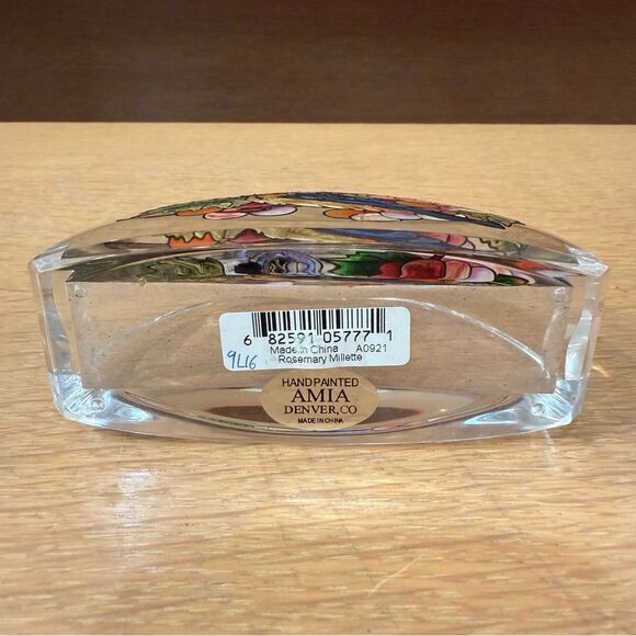 Amia Rosemary Millette Grapevine Bluebird Business Card Holder Retired Item 5777 - Picture 5 of 9